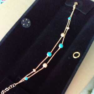  new goods *klishuna turquoise bracele * Italy made 