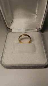 18金 本物 K18 リング 指輪 約15号 3.7g 貴金属 金 GOLD ゴールド