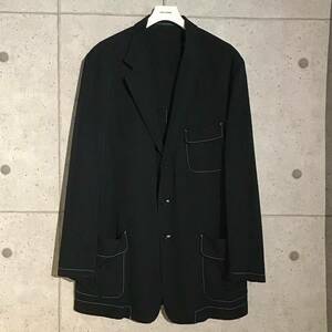 ONtheCORNER ITEM No.1160/Y's formen ワイズフォーメン フェイクラペル ステッチギャバジャケット 03aw size:4 ヨウジヤマモト オム