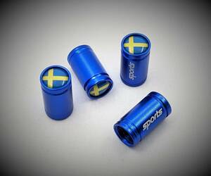 スウェーデン国旗 筒型 青 ボルボ VOLVO XC40 XC60 XC70 XC90 S40 S60 S70 S80 S90 S80 V40 V50 V60 V70 V90 ドレスアップ カスタム