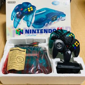 Nintendo64 クリアブルー マリオパーティ2 振動パック