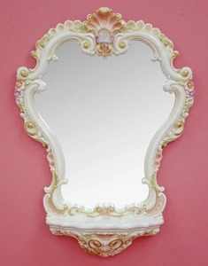  special price! antique style ro here style pin Crows rose. console attaching ornament mirror rose. console mirror 