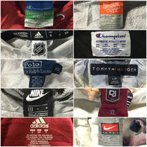 【T852】★1スタ売り切り★ アメリカ古着卸オススメHOODIE大量50kgベール目玉商品 NIKE adidas UNDERARMOUR Champion POLO TOMMY 仕入れ_画像4