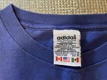 ★90s★made in USA★ヴィンテージ★adidas★アディダス★tシャツ★ブルー★サイズM★その他多数出品してます_画像2