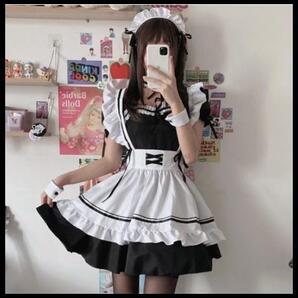 メイド服 一式セット Mサイズ コスプレ ロリータワンピース コスチューム
