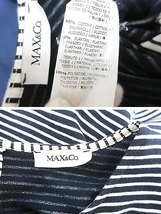 【中古】MAX&Co. マックス&コー ワンピース レディース ボーダー ネイビー×ホワイト Mサイズ_画像3