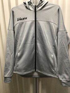 アスレタ ATHLETA スウェットパーカー フード ジャケット リミテッドエディション LIMTED EDITIONS グレー 灰色 O フットサル サッカー等に