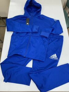 ◆adidas◆新品◆ブルー◆ジャケット◆パンツ◆M◆人気の定番◆ジャージ◆フード付き◆アディダス◆上下セット◆21