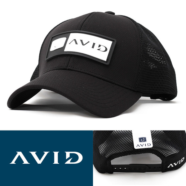 メッシュキャップ 帽子 メンズ AVID Bar Icon High-Performance Trucker Hat ブラック 95CXN-01-BLK スポーツフィッシング フリーサイズ