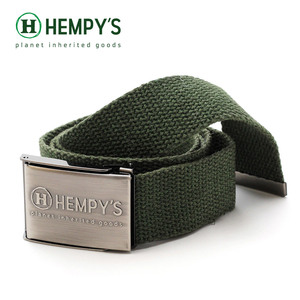 ベルト 麻 ヘンプ ヘンピーズ 3.5cm幅 Hemp Scout Belt 1.5 グリーン オリーブ系 SB-GRN サイズカット可能 USA生産 USAブランド