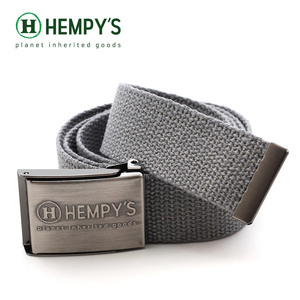 ベルト 麻 ヘンプ ヘンピーズ 3.6cm幅 Hemp Scout Belt 1.5 アッシュグレー SB-SGRY サイズカット可能 USA生産 USAブランド