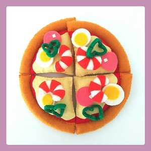  hand made * pizza * toy * felt * postage 220 jpy 