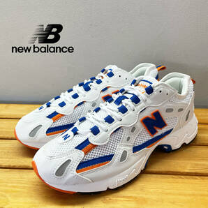 極美品 New Balance ニューバランス ML827AAA 27cm ホワイト オレンジ ブルー