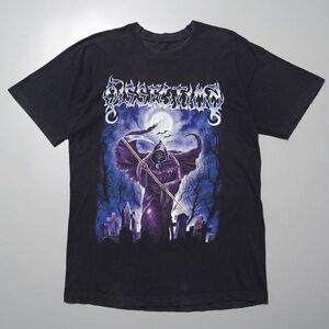 TE5459◎90’s DISSECTION ディセクション/World tour of the Light's bane/バンT ツアーT 半袖 丸胴 Tシャツ/ブラック/ヴィンテージ