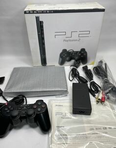 極美品 SONY PlayStation2 SCPH-70000CB Charcoal Black ソニー プレイステーション２ 説明書・箱あり