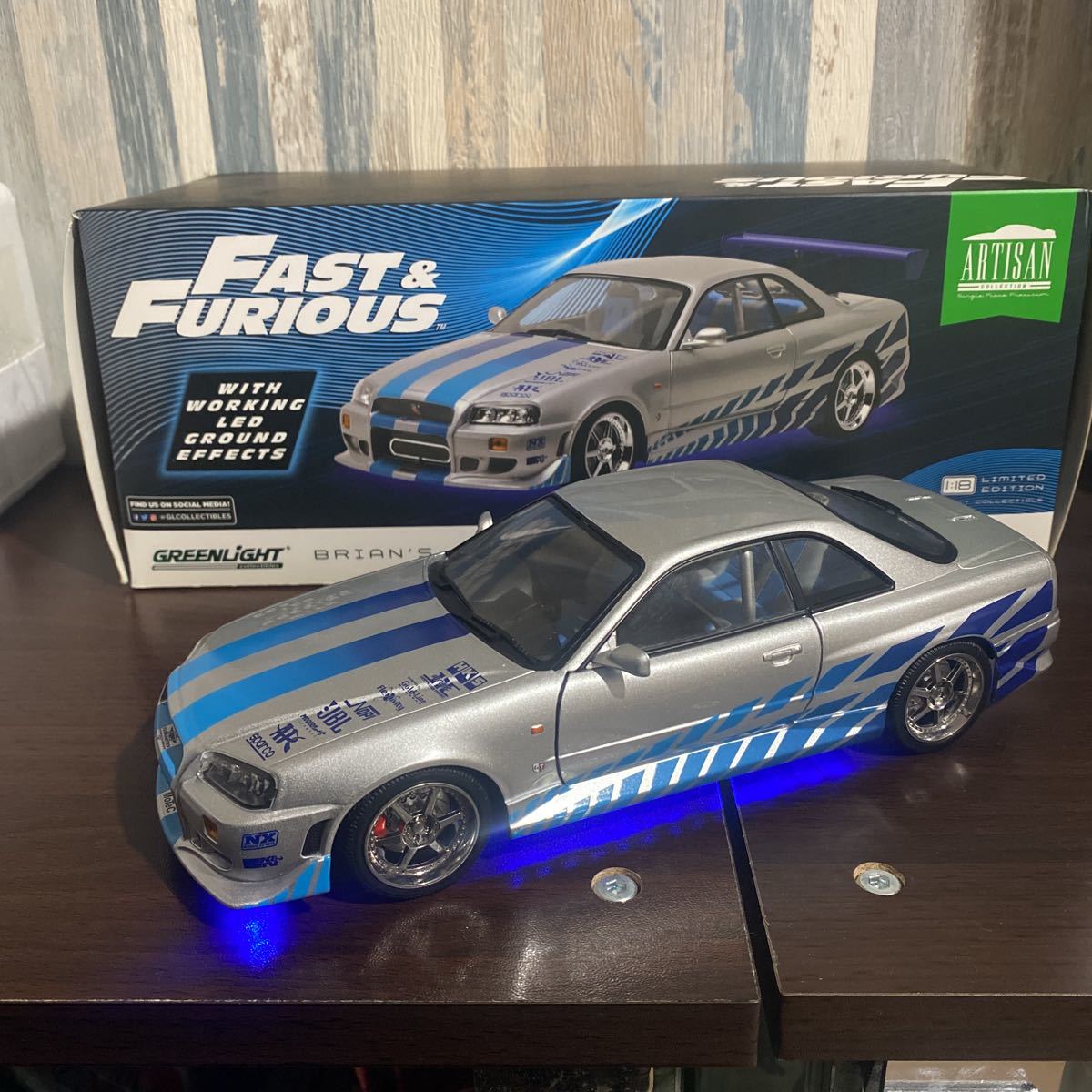ワイルドスピード 1/18 ミツビシ エクリプス ブライアン ストリート