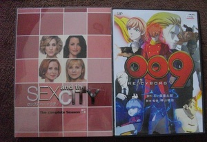 「セックス・アンド・ザ・シティ５(2枚組)」 「009　RE CYBORG(レンタル版)」　中古 DVD　２本セット　 　 　 送料無料　739
