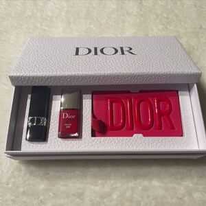 DIOR ディオール【新品未使用】プラチナ 2022年 バースデーギフト 非売品 口紅 ネイル ミラー