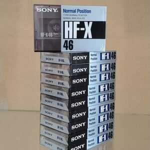 新品未使用 長期保管品 箱出し美品！！ SONY/ソニー カセットテープ HF-X46 10本 MADE IN JAPAN！！