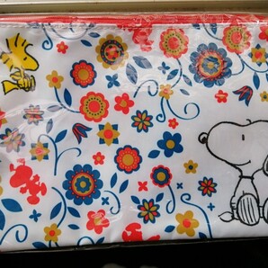 【未使用】スヌーピー SNOOPY ウッドストック 花柄ポーチ ストラップ スヌーピーポーチ スヌーピー