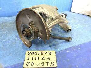  Porsche original Macan GTS { J1H2A } left rear knuckle hub P30700-20011173