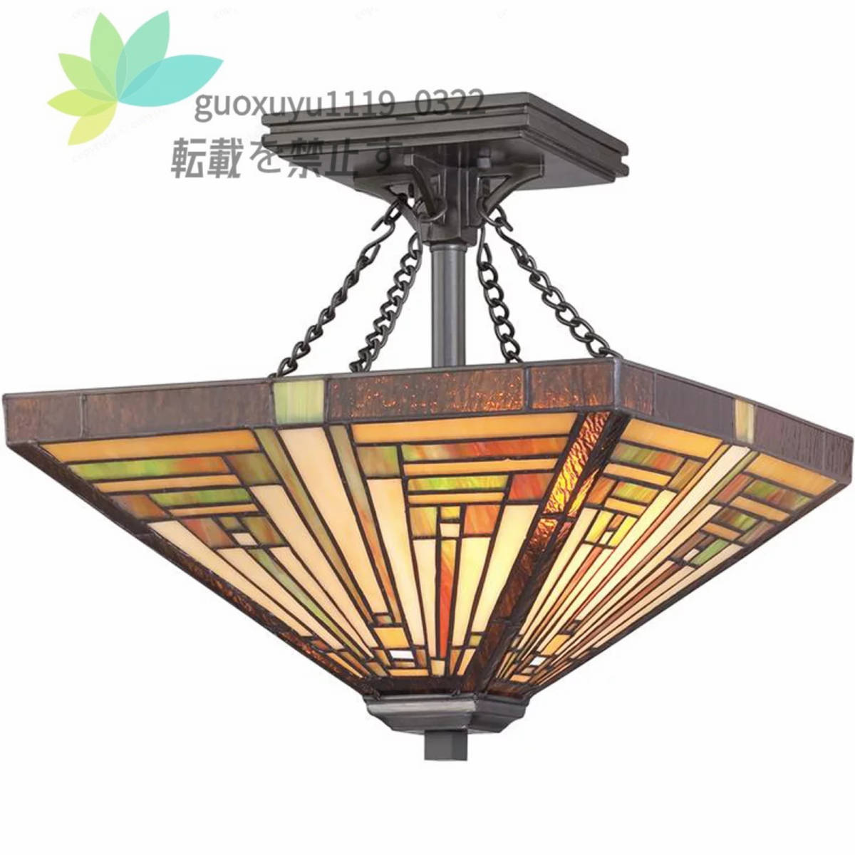 Extremely beautiful item ★ Luxurious stained glass pendant light, luxurious ceiling light, stained glass lamp, glass craft, two types to choose from, Handcraft, Handicrafts, Glass Crafts, Stained glass