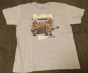 新品未使用 FUJI ROCK FESTIVAL ’17/フジロックフェスティバル ’17 Rockin’Jelly Bean 出演者名入り Tシャツ グレー L