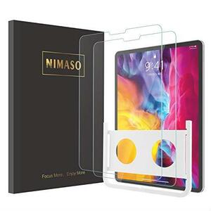 ●新品特価● 【ガイド枠付き】Nimaso iPad Pro 11 (2020 / 2018) ガラスフィルム 液晶保護フィルム 第一/第二世代対応【2枚セット】