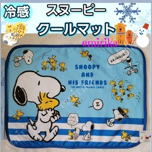 SNOOPY スヌーピー 冷感 ひんやり クールマット(M) ブルー 犬 猫 男の子 女の子 オス メス