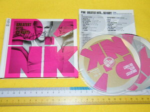 x品名x ★CD # 280★PINK ピンク Greatest Hits So Far 限定版 初回盤? 2枚組タイプ CD+DVDセット品♪ 記録盤面は綺麗?か良い方な感じかも?