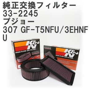 【GruppeM】 K&N 純正交換フィルター 1444W2 プジョー 307 GF-T5NFU/3EHNFU 02-04 [33-2245]