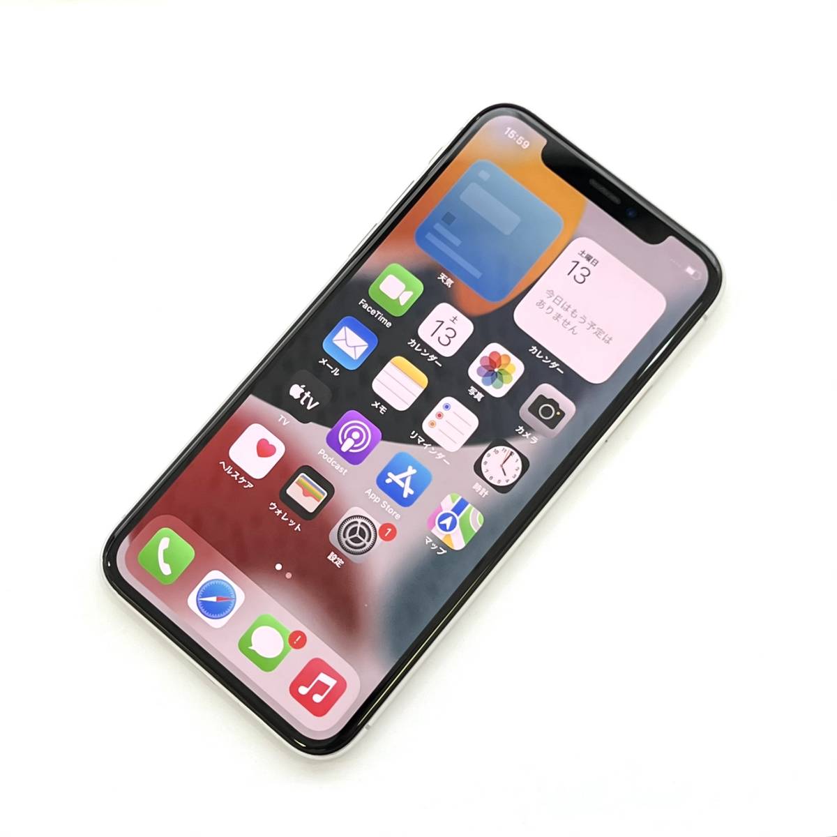 スマートフ iPhone - 新品 未使用 au iPhonex 64gb シルバー SIMフリー