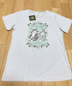 未使用☆タグ付き☆わちふぃーるど ダヤン マーシー 半袖 Tシャツ M トップス カットソー 薄紫 パープル レディース WACHIFIELD 猫 うさぎ