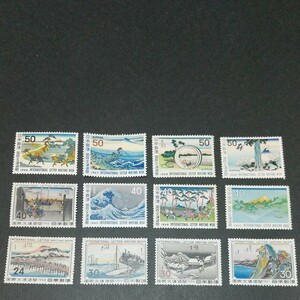 (極美品) 国際文通週間切手1958年~69年 12枚