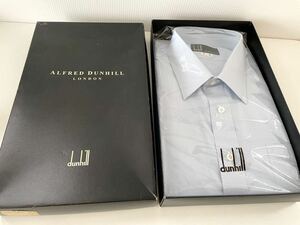  box attaching unused Dunhill shirt .100% light blue Dunhill dunhill/ALFREDDUNHILL London