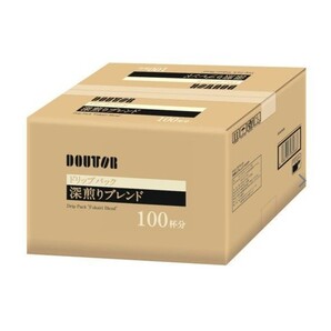 深煎りブレンド 100袋セット ドトール コーヒードリップパック ドトールドリップコーヒー ドリップコーヒー