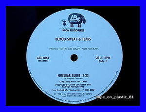 Blood Sweat & Tears / Nuclear Blues/プロモ/US Original/5点以上で送料無料、10点以上で10%割引!!!/12'