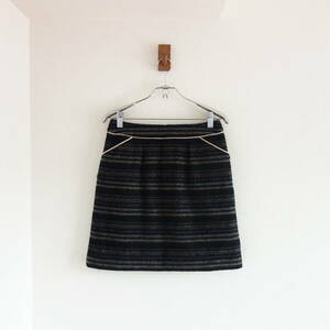 *NATURAL BEAUTY BASIC( Natural Beauty Basic ) wool border skirt *