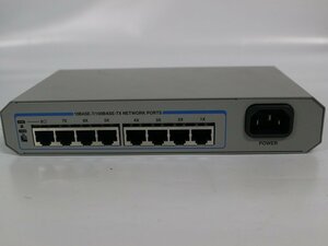 中古 Hitachi GH-BH75002 スイッチングハブ ８ポート(10/100M) Fast Ethernet Switch(RohS対応品)通電確認済