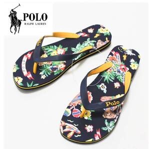 《POLO RALPH LAUREN ポロ ラルフローレン》新品 軽量 クッション性◎ ポロベアー ビーチサンダル フェス US9~10(26.5~27cm)A6048