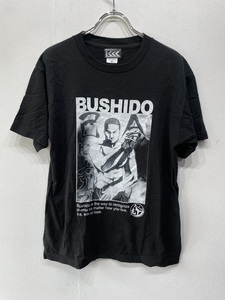 【人気】kokki style BUSHIDO/武士道　Tシャツ　黒／ブラック　メンズM　武道　　K2057