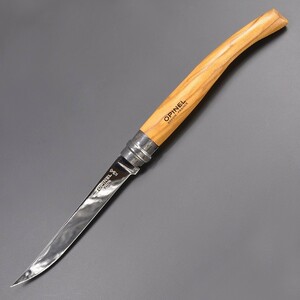 OPINEL 折りたたみナイフ No12 スリムナイフ オリーブウッド ステンレス鋼 オピネル 折り畳みナイフ フォルダー