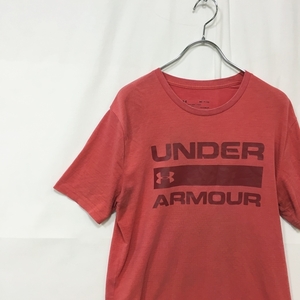 underarmor/アンダーアーマー 半袖Tシャツ サッカー レッド サイズSM メンズ