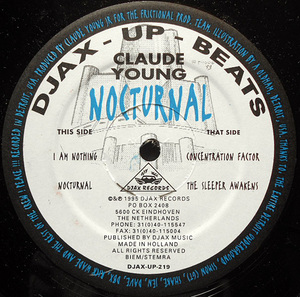 【12''】CLAUDE YOUNG - Nocturnal【蘭Djax/1995年/デトロイト・テクノ】