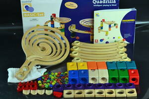 (F) ボーネルンド クアドリラ ベーシックセット 【パーツ確認済】 BorneLund Quadrilla basic set 積み木 知育玩具 木製玩具