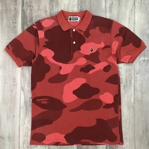 Giant red camo ポロシャツ Mサイズ a bathing ape BAPE エイプ ベイプ アベイシングエイプ 迷彩 polo shirt zoom camo 35j9