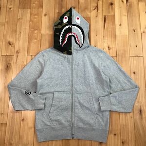 Bapeland 1周年記念 シャーク パーカー Mサイズ グレー shark full zip hoodie a bathing ape bape エイプ ベイプ アベイシングエイプ z3ga