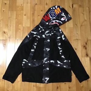 ★蓄光★ スノボ ジャケット Lサイズ a bathing ape shark snow board jacket BAPE hoodie city camo シャーク パーカー エイプ ベイプ z10