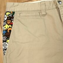 Milo animal Safari ハーフパンツ Mサイズ ベージュ a bathing ape BAPE shorts エイプ ベイプ アベイシングエイプ マイロ m5840_画像4