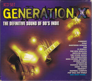 GENERATION X - THE DEFINITIVE SOUND OF 90'S INDIE /EU盤/中古3CD!!56581/P